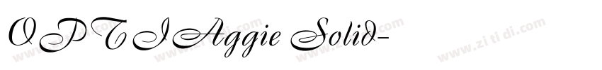 OPTIAggie Solid字体转换